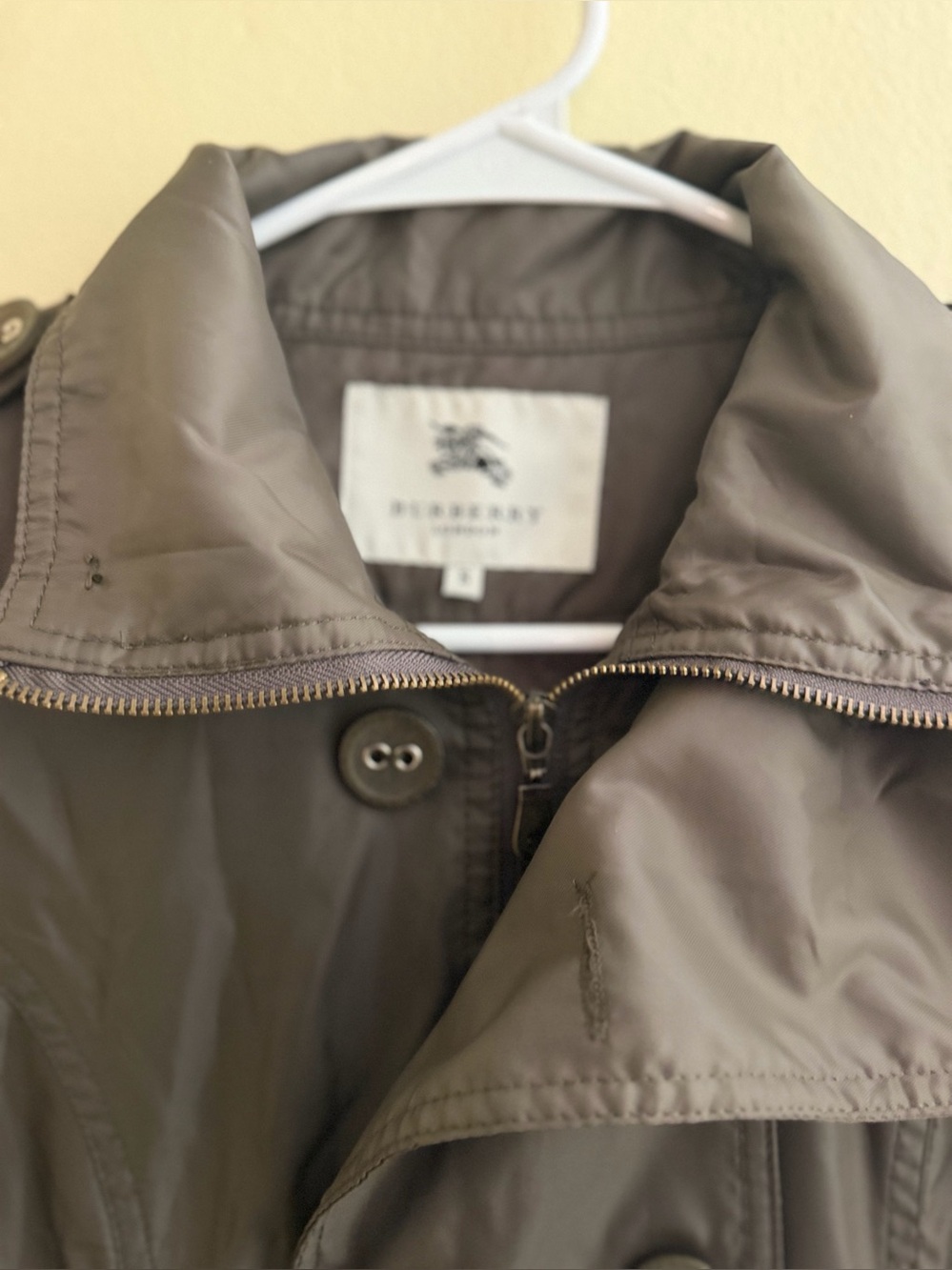 Burberry Women's Olive BrownTrench Coat - Picture 5 of 5